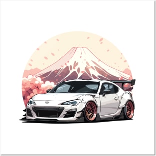 BRZ Car Art - Widebody Modified JDM Car Posters and Art